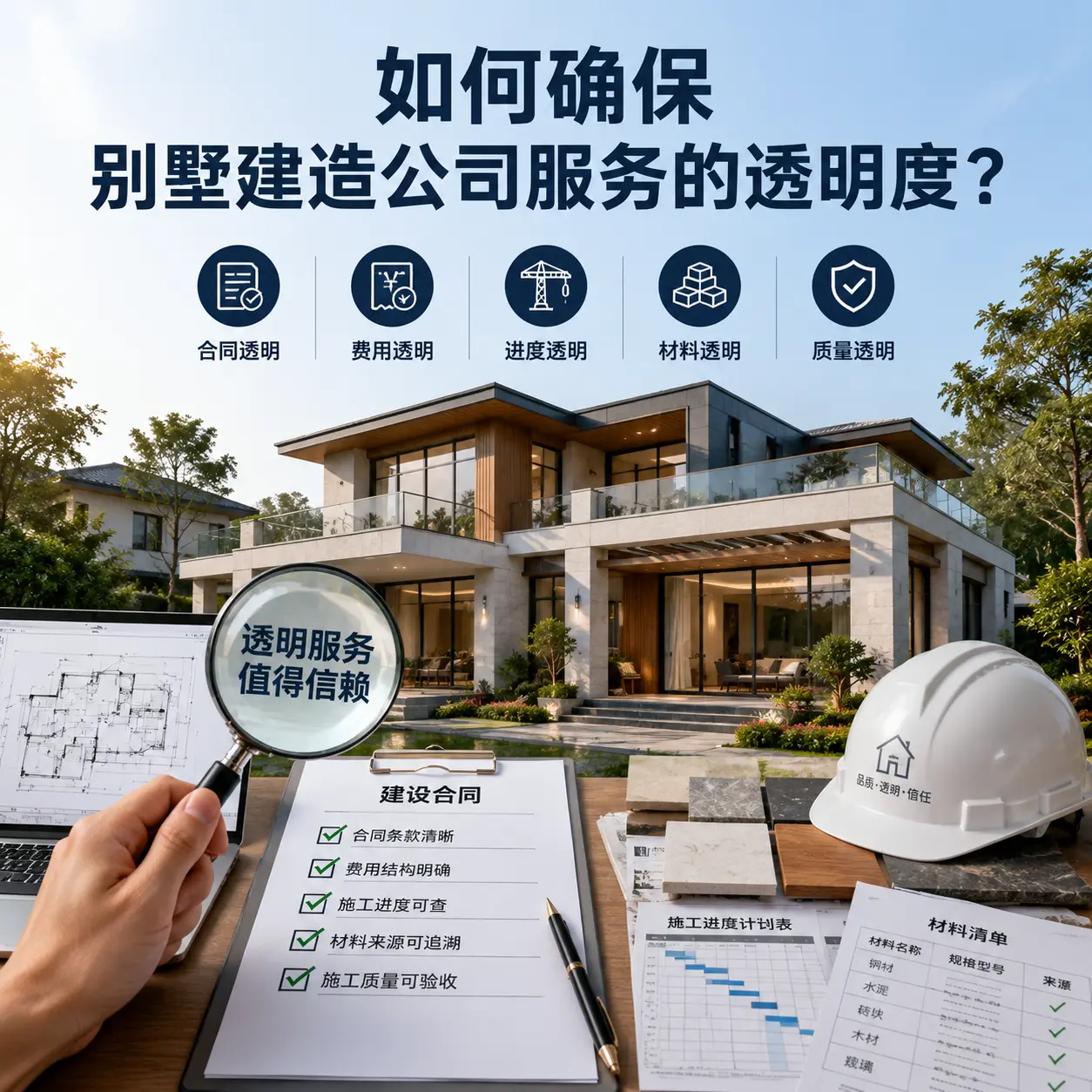 在 平塘 如何确保别墅建造公司服务的透明度？