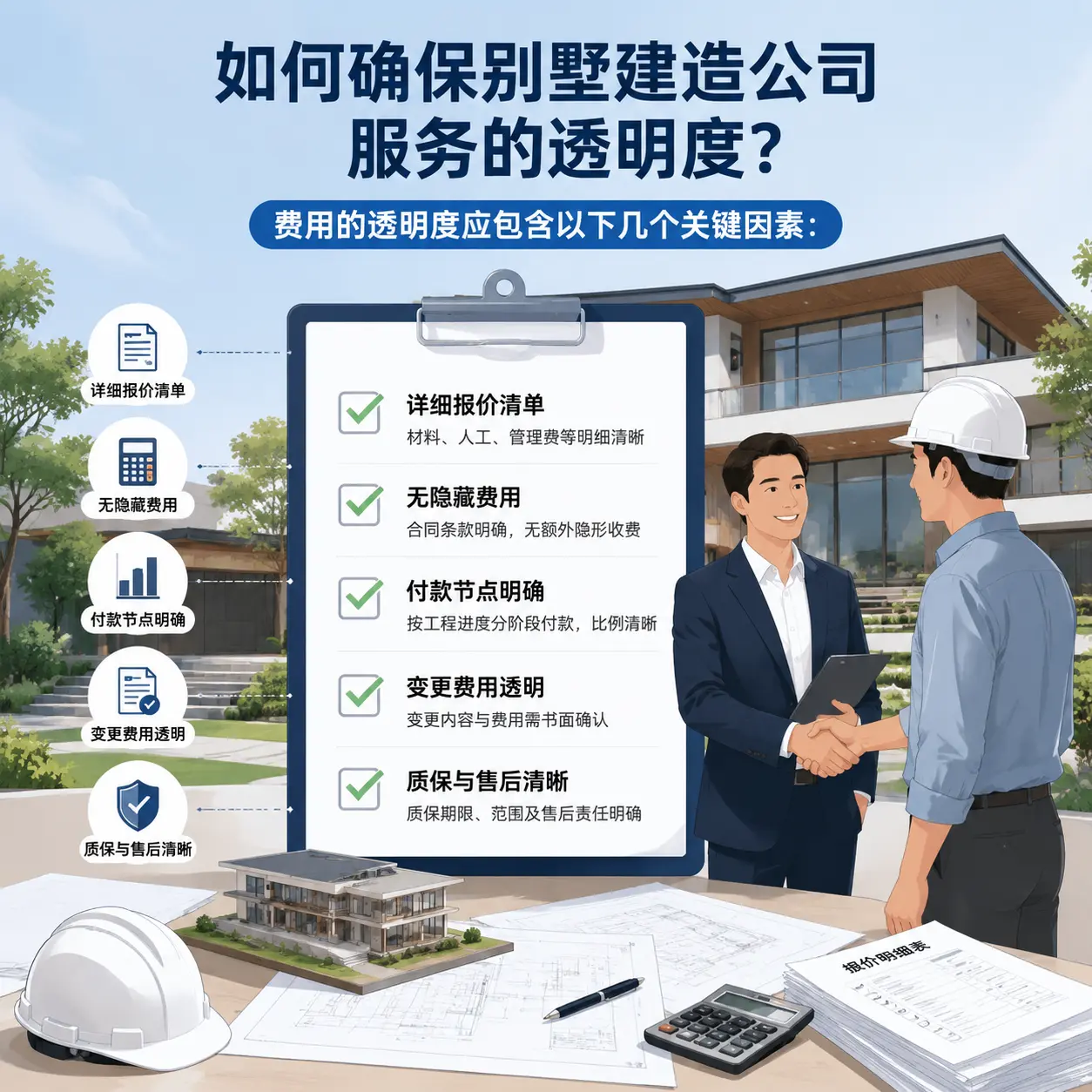 在 平塘 如何确保别墅建造公司服务的透明度？