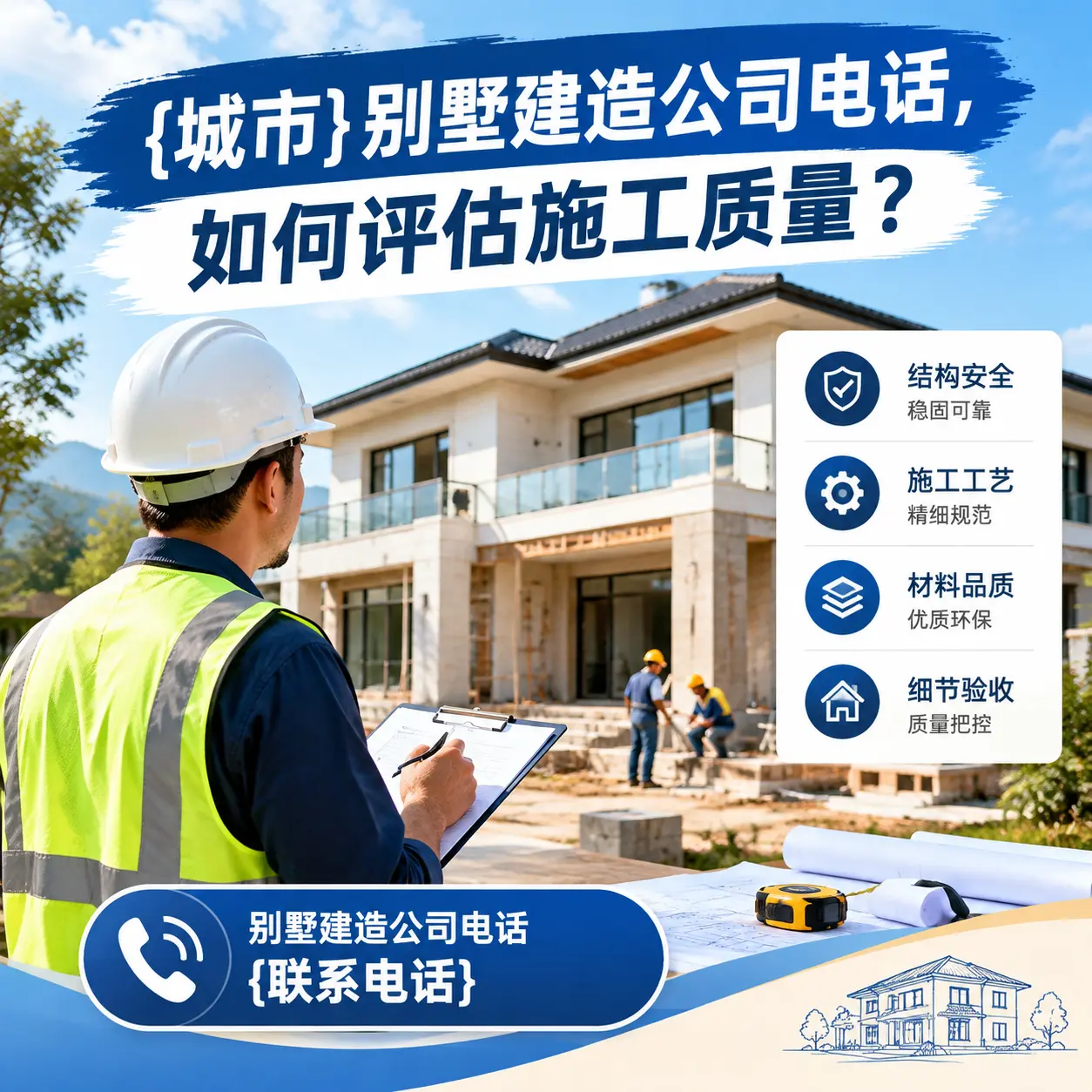 平塘别墅建造公司电话,如何评估施工质量?