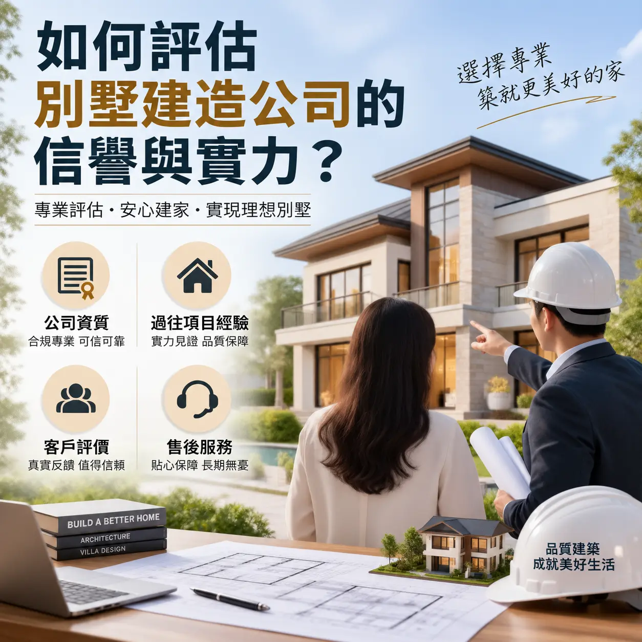 如何评估 平塘 别墅建造公司的信誉与实力?