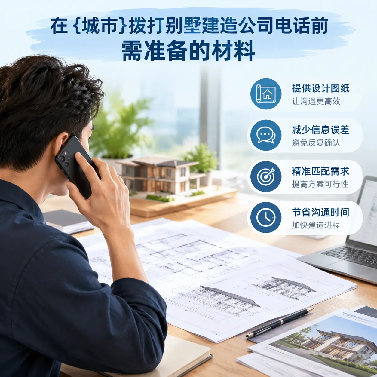 在平塘拨打别墅建造公司电话前需准备的材料