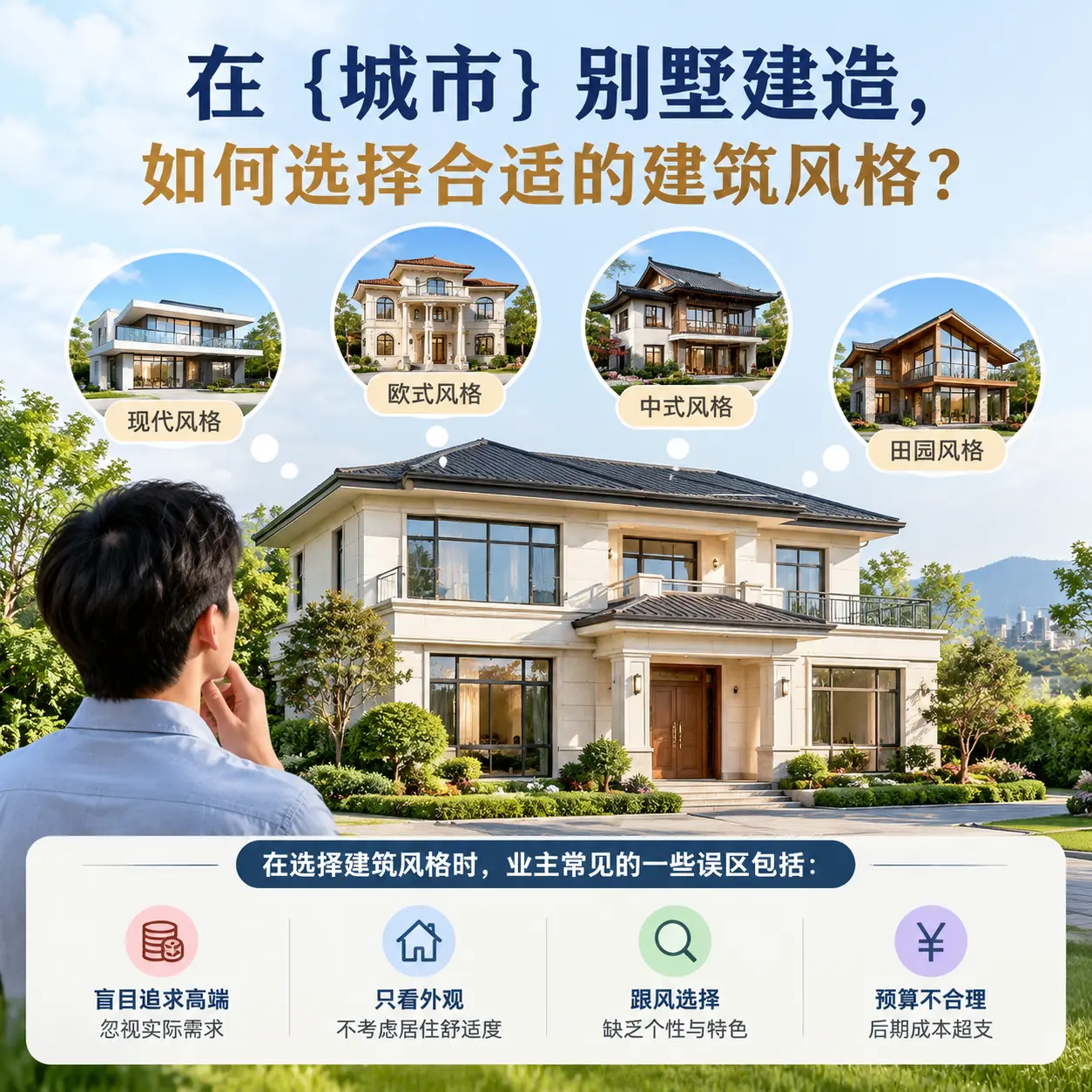 在 平塘 别墅建造,如何选择合适的建筑风格?