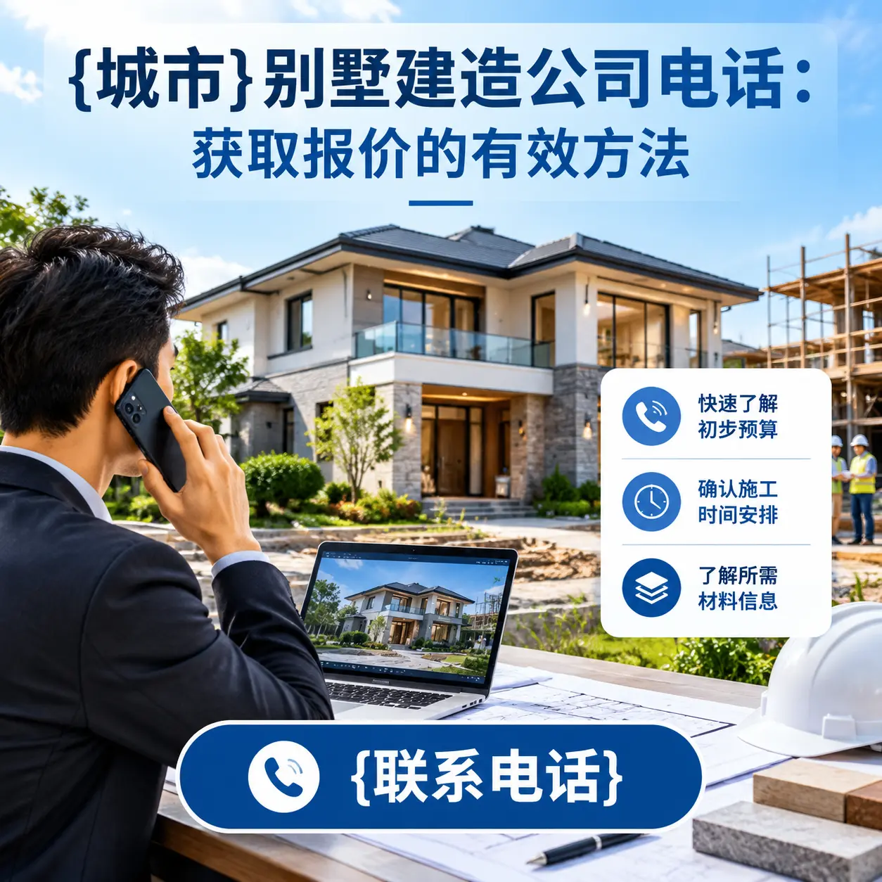 平塘别墅建造公司电话:获取报价的有效方法