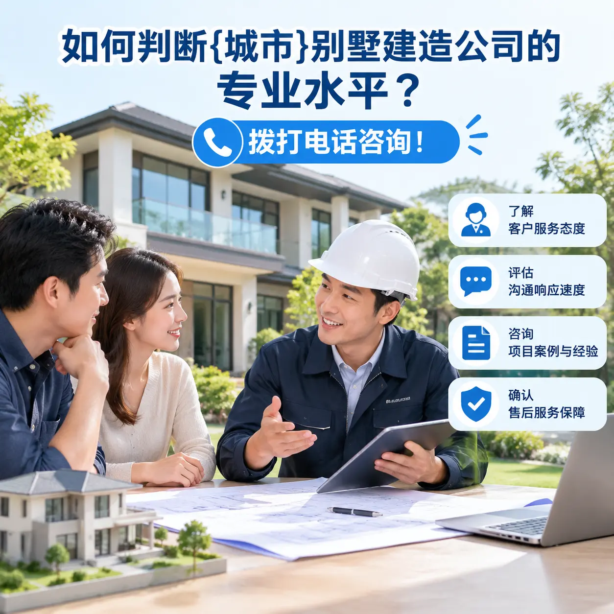 如何判断平塘别墅建造公司的专业水平？拨打电话咨询！